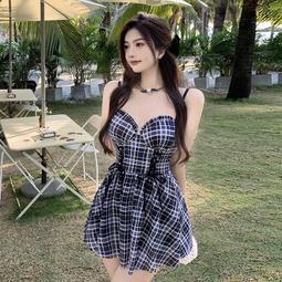 小性感紅格子綁帶比基尼 高腰比基尼 格子比基尼 性感比基尼 性感泳衣 格子泳衣 GRASS 現貨 [E2082] 歷史價格詳細信息