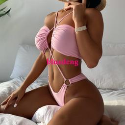 新款比基尼純色泳衣歐美女士沙灘泳裝性感丁字褲bikini 歷史價格詳細信息