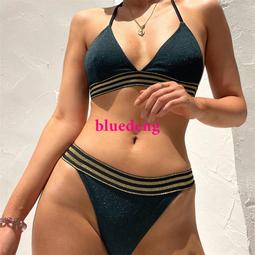 新款分體泳衣 女士純色蕾絲韓版日系三件套 性感比基尼泳裝 多件式泳衣 誘惑泳衣-MIKI精品 歷史價格詳細信息