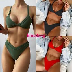 新款歐美性感硬杯泳衣女聚攏沙灘度假辣妹海邊分體bikini泳裝 歷史價格詳細信息