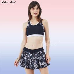 ☆小薇的店☆蘋果牌【黑白線條幾何圖】時尚大女二件式泳裝特價1660元NO.113402(M-XL) 歷史價格詳細信息