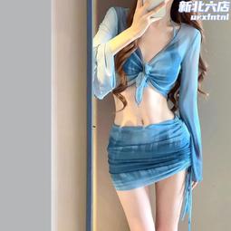 遊泳衣女保守高級感分體式2023年新款學生兩件套遮肚顯瘦大碼泳裝 歷史價格詳細信息