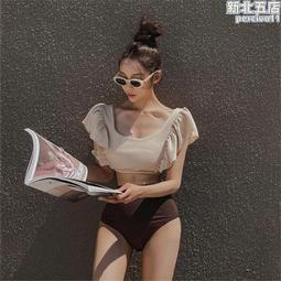 泳裝 新款泳衣 少女夏泳衣分體中大童六年級14網紅15初中洋氣撞色短袖短褲女兒童 歷史價格詳細信息