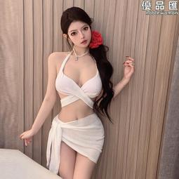2024新款泳衣女顯瘦性感分體三件套裙式吊帶溫泉小清新韓國ins風 歷史價格詳細信息