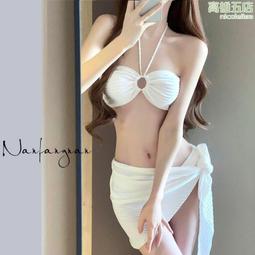 泳衣女2023新款泡溫泉性感小胸聚攏顯瘦遮肚連身裙式保守兩件式遊裝 歷史價格詳細信息