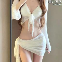 泳衣女高級感分體2023新款爆款大碼運動保守遊泳防曬溫泉泳裝 歷史價格詳細信息