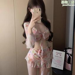 2024新款碎花連體泳衣   荷葉袖邊修身大碼連體比基尼女 歷史價格詳細信息