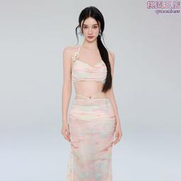 新款純欲性感修身顯瘦吊帶衫春季甜美上衣辣妹鏤空鉤花針織小背心 歷史價格詳細信息