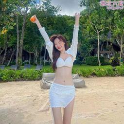 比基尼泳衣女性感三角褲露背外貿出口清新分體女士沙灘溫泉泳裝【雅妤精選】 歷史價格詳細信息