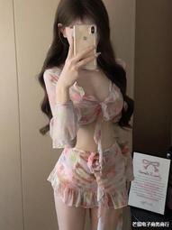 2024新款碎花連體泳衣   荷葉袖邊修身大碼連體比基尼女 歷史價格詳細信息