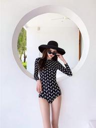 女童泳衣長袖防晒女孩露背連體兒童游泳衣ins中小童泳裝☆宸宸百寶樓☆ 歷史價格詳細信息