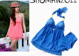 舒漫泳衣女連體平角2021年新品保守運動遮肚顯瘦韓國ins性感泳裝 歷史價格詳細信息