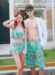 情侶泳裝☆°安可來福＊A195泳衣黑白拉鍊四件式情侶泳衣溫泉比基尼泳裝/男泳褲沙灘褲，女生1200元 歷史價格詳細信息