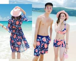 情侶泳裝☆°安可來福＊A195泳衣黑白拉鍊四件式情侶泳衣溫泉比基尼泳裝/男泳褲沙灘褲，女生1200元 歷史價格詳細信息