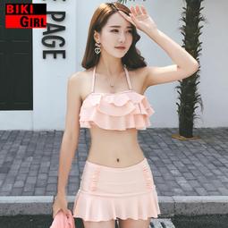 ☆優米小舖☆【SW170809】顯瘦性感三件式印花集中胸墊鋼圈托提綁帶綁脖短袖遮肚流蘇罩衫溫泉比基尼高腰平角褲泳衣泳裙 歷史價格詳細信息