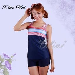 ☆小薇的店☆舒沛品牌【運動休閒款式】 時尚二件式短袖泳裝特價890元NO.S2017(M-EL) 歷史價格詳細信息