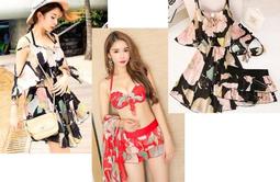 Bikini泳衣?☆°來福艾妮 ＊就是愛運動鋼圈泳衣三件式比基尼溫泉泳裝游泳衣，售價880元 歷史價格詳細信息