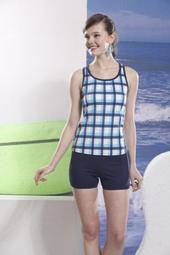 A&T*泳之美*【附帽/贈胸墊】大女短袖二件式泳衣原價1660【28238】S~XL 歷史價格詳細信息