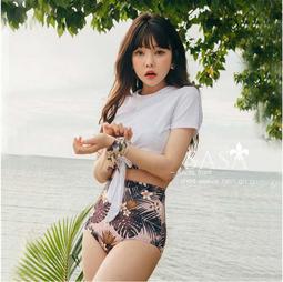 比基尼妮.泳衣羅莎短袖罩衫多英寬鬆好修身搭配(M-3L) 歷史價格詳細信息