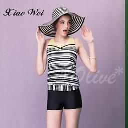 ☆小薇的店☆時尚經典條紋(連身裙+比基尼)日系三件式鋼圈比基尼泳裝特價790元NO.S058(S) 歷史價格詳細信息