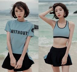 女生泳衣 三件式泳衣 運動泳衣 裙式泳衣 比基尼  短袖泳衣 遮肚泳衣 泡湯泳衣 K262【雅妤精選】 歷史價格詳細信息