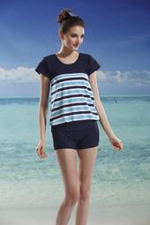 A&T*泳之美*【附帽、贈胸墊】台灣製大女兩件式$原價920【8355】.M.L.XL 歷史價格詳細信息