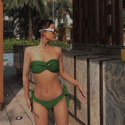 20分體比基尼綁帶性感bikini女士泳衣泳衣~超美服飾 歷史價格詳細信息
