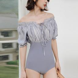 2020新款游泳衣女維多利亞氣質連體裙式顯瘦遮肚性感聚攏溫泉泳裝 歷史價格詳細信息