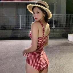 2020新款游泳衣女維多利亞氣質連體裙式顯瘦遮肚性感聚攏溫泉泳裝 歷史價格詳細信息