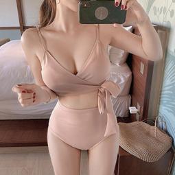 網紅 泳衣 女 甜美 ins 仙女範 蕾絲 長袖 連體 比基尼 綁帶 性感-MIKI精品 歷史價格詳細信息