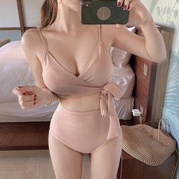 網紅 泳衣 女 甜美 ins 仙女範 蕾絲 長袖 連體 比基尼 綁帶 性感-MIKI精品 歷史價格詳細信息