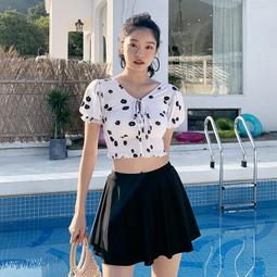 泳衣女分體裙式20年爆款遮肚顯瘦時尚泳衣保守海邊度假女士泳裝~超美服飾 歷史價格詳細信息