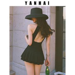 泳衣女連體裙式前拉鏈保守2024年新款泡溫泉學生休閑泳裝 歷史價格詳細信息