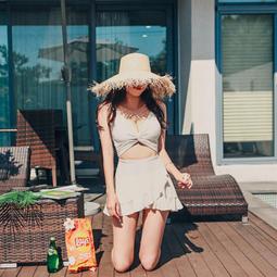 女童連體網紅裙式泳裝洋氣女寶寶可愛小公主遊泳衣時尚女孩兒童衣 歷史價格詳細信息