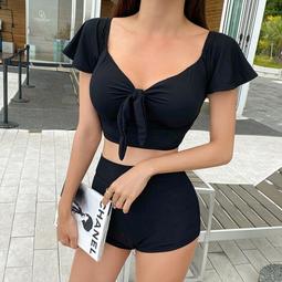 泳衣女韩国ins性感温泉分体高腰比基尼小胸聚拢显瘦遮肚 度假泳装-Miss木木女裝 歷史價格詳細信息