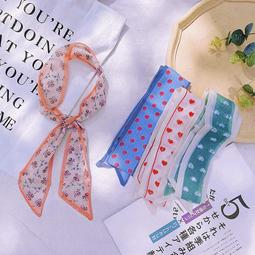 碎花髮帶絲巾綁發夏季飄帶發箍一體女日常外戴系帶編髮絲帶頭飾 歷史價格詳細信息