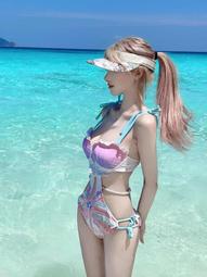 泳衣女純欲風連體顯瘦遮肚保守女士裙式仙2022新款網紅風泳裝夏季 歷史價格詳細信息