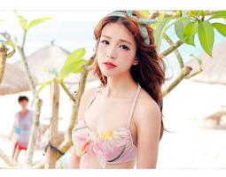 ☆優米小舖☆【SW150202】韓版顯瘦氣質甜美性感露腰挖空綁帶鋼圈胸墊集中純色連身泳裝泳衣★4色★ 歷史價格詳細信息