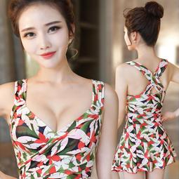 ☆優米小舖☆【SW160809】顯瘦性感兩件式可愛卡通手繪印花低胸深V集中鋼圈露腰胸墊泳裙泳裝泳衣平角褲*胖大碼可穿*3 歷史價格詳細信息