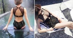 連身泳裝╭☆°來福艾妮＊韓版美背鋼圈連身泳衣游泳衣溫泉比基尼泳裝，特價650元 歷史價格詳細信息