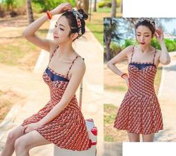 連身泳衣╭☆°來福彩虹＊5204可愛小雛菊女孩學生顯瘦鋼圈連身泳衣泳裝比基尼，售價650元 歷史價格詳細信息