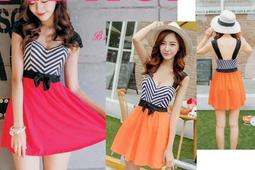 連身泳衣╭☆°來福彩虹＊5204可愛小雛菊女孩學生顯瘦鋼圈連身泳衣泳裝比基尼，售價650元 歷史價格詳細信息