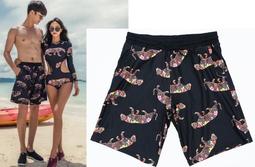 情侶泳裝╭☆°來福彩虹＊復古瑰麗民族風情侶泳衣比基尼溫泉泳衣泳裝男泳褲，女生1100元 歷史價格詳細信息