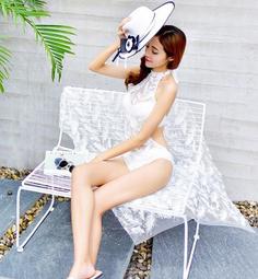 連身泳衣╭☆&deg;安可小舖＊1521小島風情連身泳衣泳裝比基尼/男沙灘褲泳褲，女生售價699元 歷史價格詳細信息