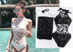 連身泳衣╭☆°安可來福＊MO16025奢華時尚亮片連身泳衣游泳衣比基尼泳裝，特價690元 歷史價格詳細信息