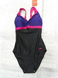 SPEEDO 女 美型連身泳裝 Lexi 黑/軍綠 歷史價格詳細信息