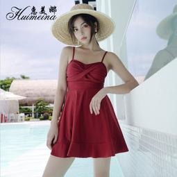 2021新款連體泳衣女親子裝保守可愛遮肚母女款溫泉裙式女童遊泳衣 歷史價格詳細信息