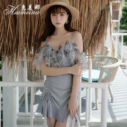 泳衣2021新款連體仙女範韓國ins保守泳裝遮肚顯瘦泡溫泉游泳衣女 歷史價格詳細信息