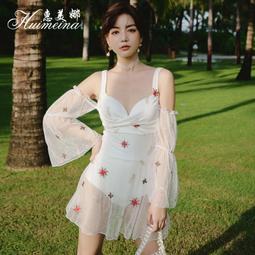 泳衣2021新款網紅連體遮肚顯瘦保守時尚溫泉泡澡服小個子游泳衣 歷史價格詳細信息