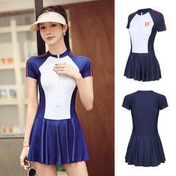 連體泳衣女士遊泳衣女款ins風女式保守大碼2024新款溫泉泳裝 歷史價格詳細信息